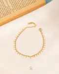 small gold anklet