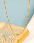 gold necklace 45cm