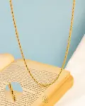 gold necklace 45cm