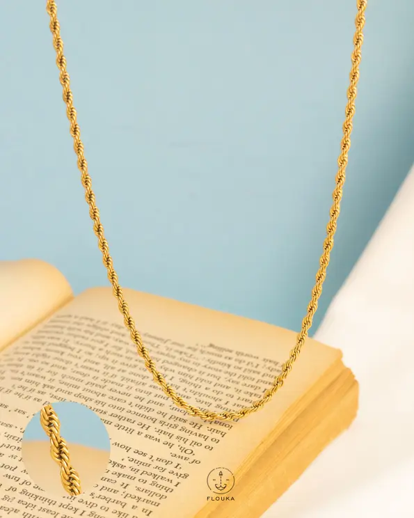 gold necklace 45cm