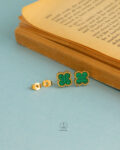 green vancleef earrings