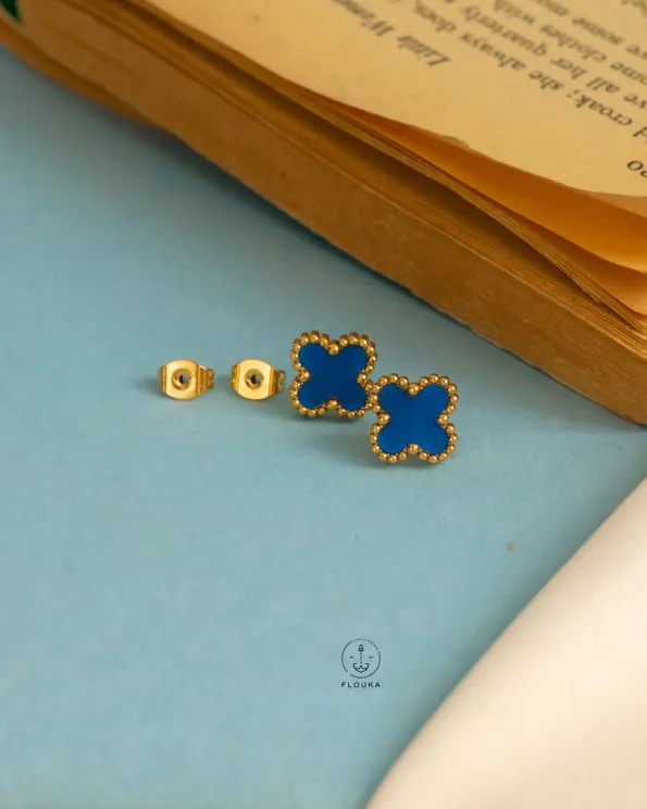 blue vancleef earrings