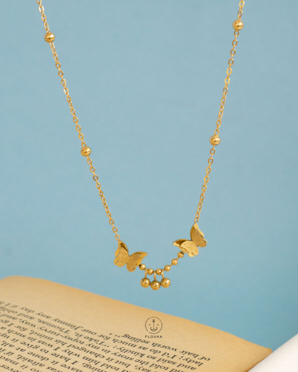 Simple butterfly necklace