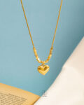 gold heart necklace