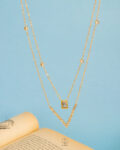 double layer straus necklace