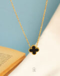 black onyx vancleef necklace