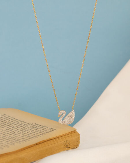 white swarovski necklace