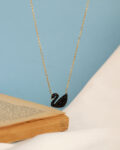 black snake swarovski necklace