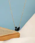black snake swarovski necklace