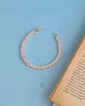 tennis basic gold bracelet