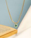 green necklace