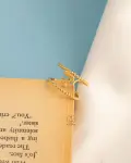 free size flexible gold ring