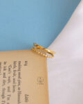 free size flexible gold ring