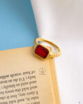 RED gold ring