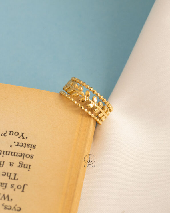 ROYAL free size gold ring