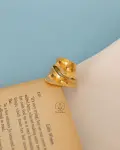 seashell gold ring