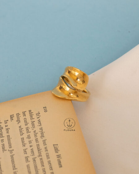 seashell gold ring