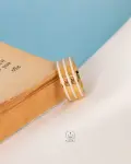 lv ring with double white line