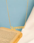 Super me long gold necklace