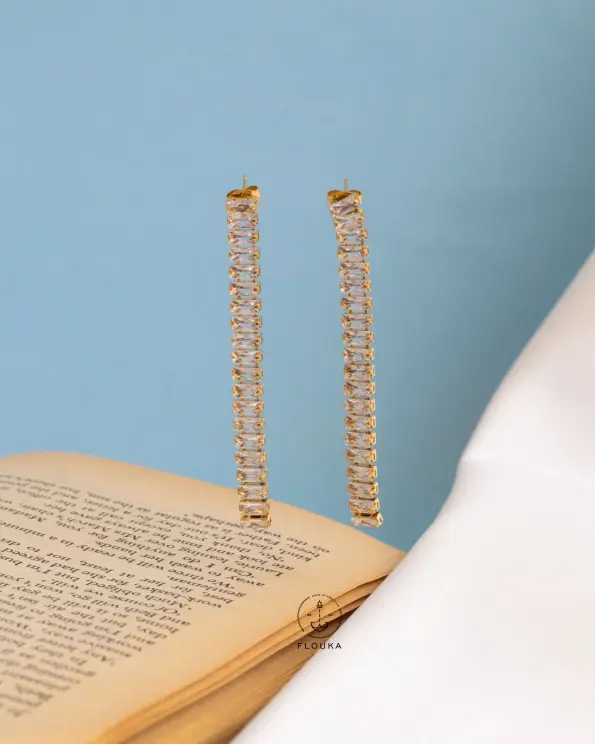 gold straus earrings