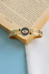 blue eye bracelet whith green straus