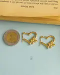 butterfly heart earring