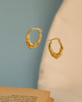 royal gold earrings