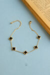 black small vancleef anklet