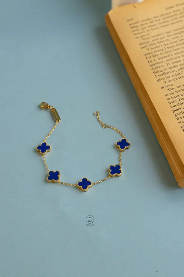 blue vancleef bracelet