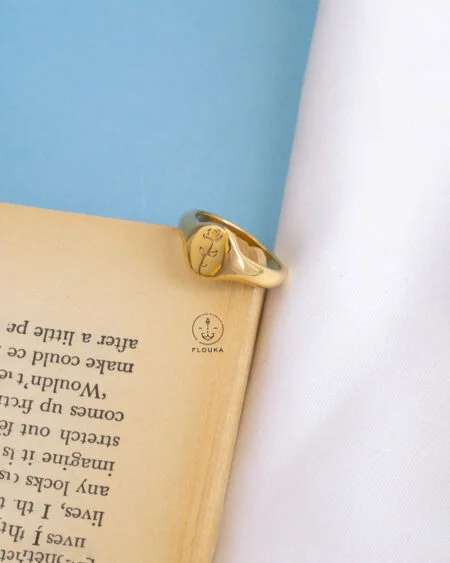 gold flower ring