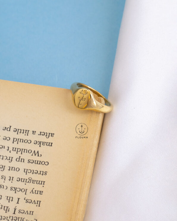 gold flower ring