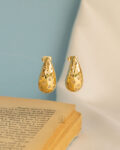 straus gold plated earrings