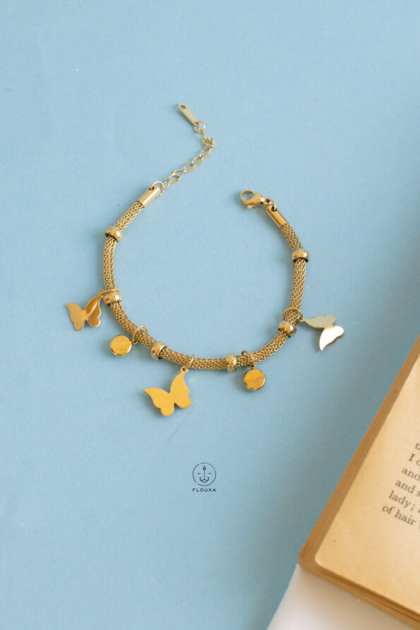 gold butterfly bracelet