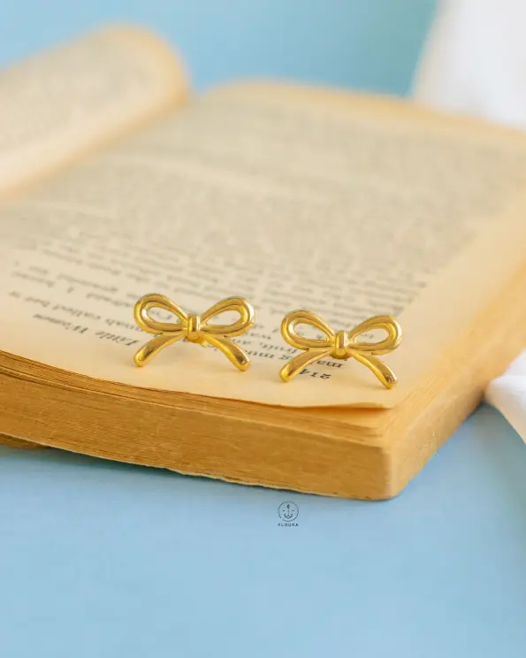 gold Knot earrings