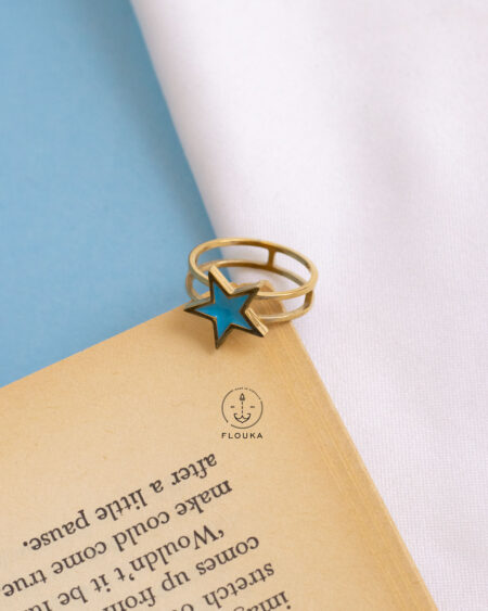 blue star ring