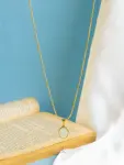 basic white gold necklace