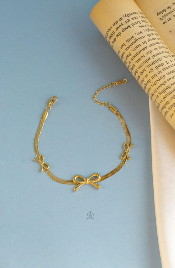 gold knot snake bracelet