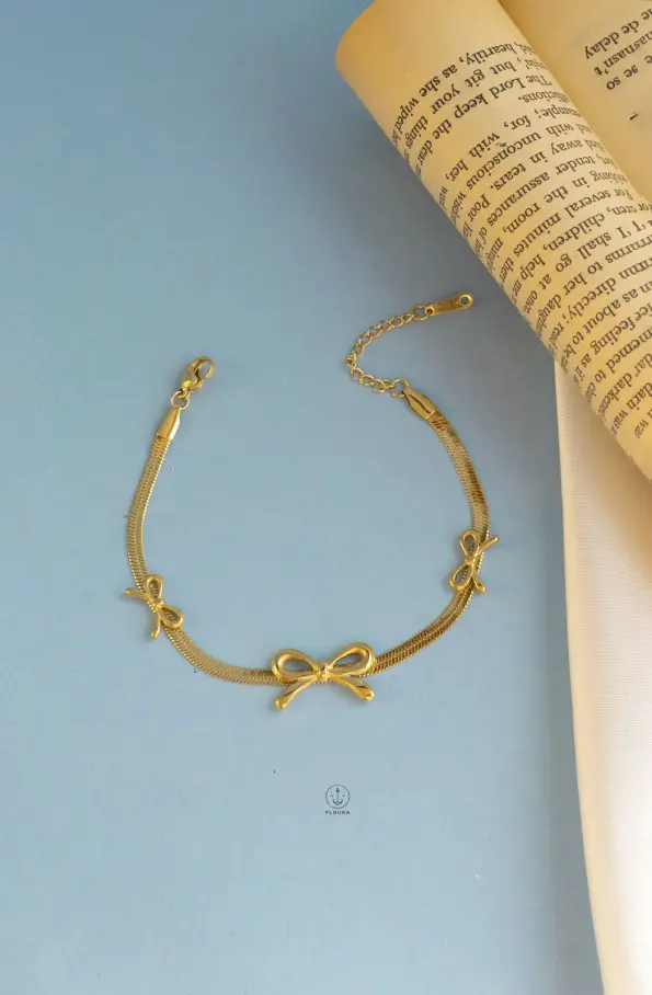 gold knot snake bracelet