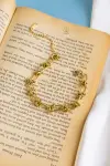 gold tie bracelet