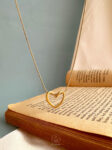 trendy heart necklace