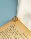 purple cat eye ring