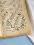 baby blue vancleef bracelet
