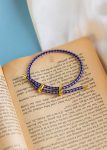 mix gray purple bangle