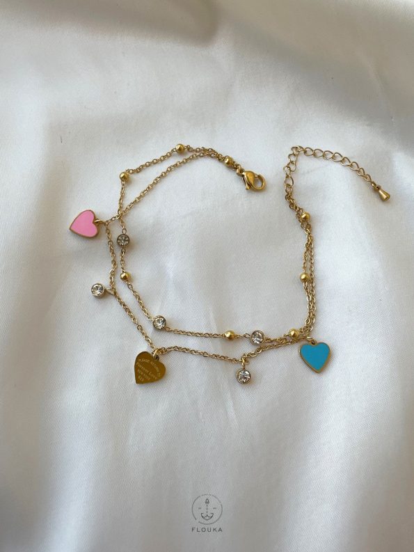 colour tiffany anklet