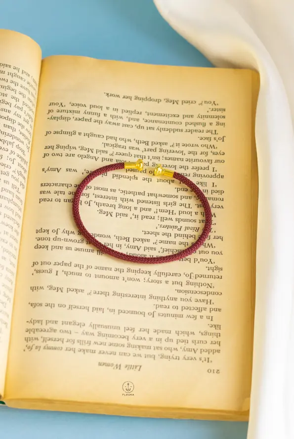 dark red free size bangle