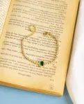 green tennis bracelet