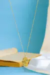 gold palm necklace