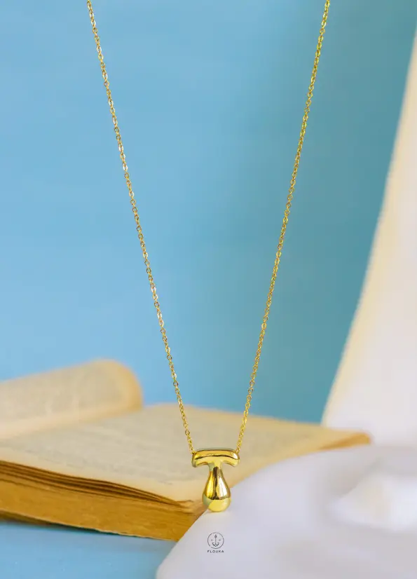ballon letter T necklace