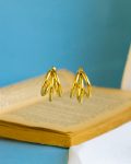 triple basic gold earrings