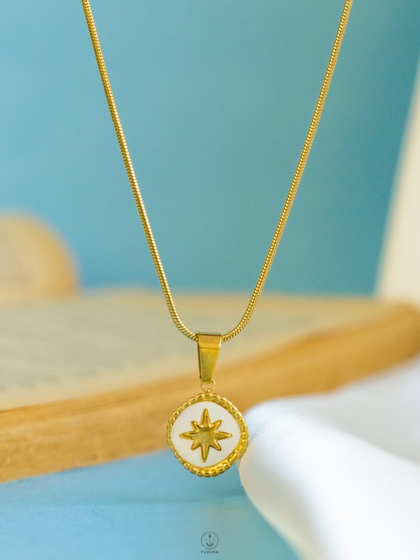 gold star mouse necklace